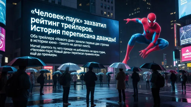 «Человек-паук» захватил рейтинг трейлеров. История переписана дважды!