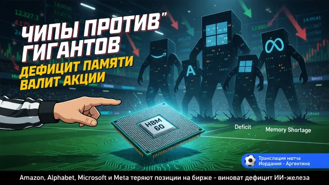 Чипы против гигантов. Дефицит памяти валит акции